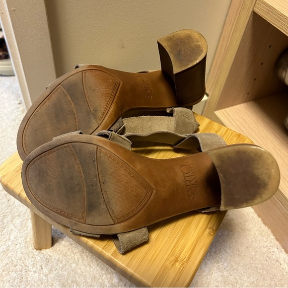 Franco Sarto Sabine Suede Leather Sandals - Picture 8 of 13